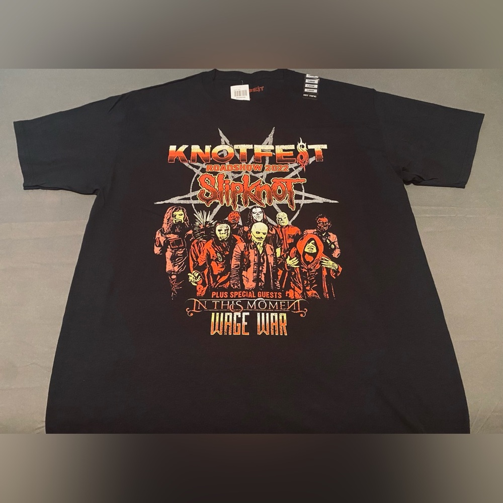 Silpknot T-Shirt Knotfest Size Large Men’s Hot Topic New With Tags